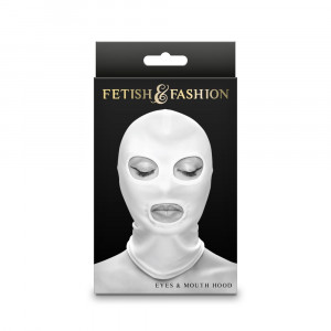 Fetish &amp; Fashion - Eyes &amp; Mouth Hood - White - Alternate Package