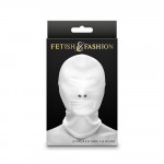 Fetish &amp; Fashion - Zippered Mouth Hood - White - Alternate Package