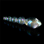 Glow-in-the-dark Twilight Gleam Glass Dildo-Tantalizing Orbs