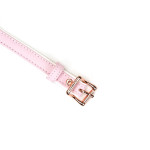 White &amp; Pink Fairy Goat Leather Ball Gag