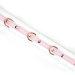 White &amp; Pink Fairy Goat Leather Collar