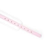 White &amp; Pink Fairy Goat Leather Collar