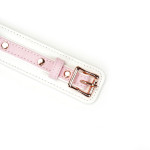 White &amp; Pink Fairy Goat Leather Collar