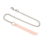 Pink Organosilicon Collar with Leash