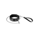 Black Bond Collar with Leash