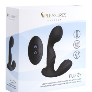 FUZZY Prostate vibe w/remote &amp; Heating - Black