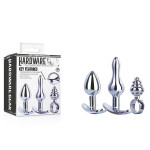 Hardware Gear 3-In-1 Metal Butt Plug Kit Set I