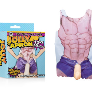 NOVELTY APRON WITH INFLATABLE PENIS