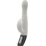 TITANZ 8.5" SILICONE RECHARGEABLE VIBRATOR IN IVORY WHITE