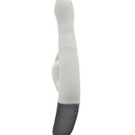 TITANZ 8.5" SILICONE RECHARGEABLE VIBRATOR IN IVORY WHITE