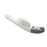 TITANZ 8.5" SILICONE RECHARGEABLE VIBRATOR IN IVORY WHITE