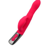 TITANZ 8.5" SILICONE RECHARGEABLE VIBRATOR IN PINK