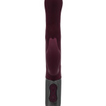 TITANZ 8.5" SILICONE RECHARGEABLE VIBRATOR IN RUBINE RED