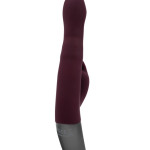 TITANZ 8.5" SILICONE RECHARGEABLE VIBRATOR IN RUBINE RED