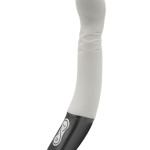 TITANZ 8" SILICONE RECHARGEABLE VIBRATOR IN IVORY WHITE