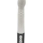 TITANZ 8" SILICONE RECHARGEABLE VIBRATOR IN IVORY WHITE