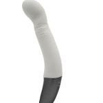 TITANZ 8" SILICONE RECHARGEABLE VIBRATOR IN IVORY WHITE