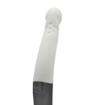 TITANZ 8" SILICONE RECHARGEABLE VIBRATOR IN IVORY WHITE