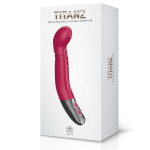 TITANZ 8" SILICONE RECHARGEABLE VIBRATOR IN PINK