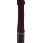 TITANZ 8" SILICONE RECHARGEABLE VIBRATOR IN RUBINE RED