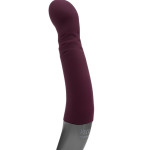 TITANZ 8" SILICONE RECHARGEABLE VIBRATOR IN RUBINE RED