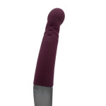 TITANZ 8" SILICONE RECHARGEABLE VIBRATOR IN RUBINE RED