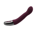 TITANZ 8" SILICONE RECHARGEABLE VIBRATOR IN RUBINE RED