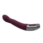 TITANZ 8" SILICONE RECHARGEABLE VIBRATOR IN RUBINE RED