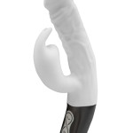 TITANZ 7" SILICONE RECHARGEABLE VIBRATOR IN IVORY WHITE