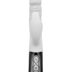 TITANZ 7" SILICONE RECHARGEABLE VIBRATOR IN IVORY WHITE