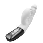 TITANZ 7" SILICONE RECHARGEABLE VIBRATOR IN IVORY WHITE