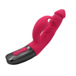 TITANZ 7" SILICONE RECHARGEABLE VIBRATOR IN PINK