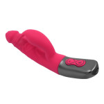 TITANZ 7" SILICONE RECHARGEABLE VIBRATOR IN PINK