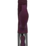 TITANZ 7" SILICONE RECHARGEABLE VIBRATOR IN RUBINE RED