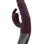 TITANZ 7" SILICONE RECHARGEABLE VIBRATOR IN RUBINE RED