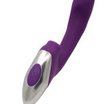 TITANZ 8" SILICONE RECHARGEABLE VIBRATOR IN PURPLE