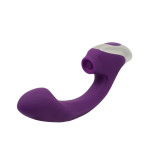 TITANZ 8" SILICONE RECHARGEABLE VIBRATOR IN PURPLE