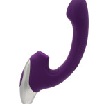 TITANZ 8" SILICONE RECHARGEABLE VIBRATOR IN PURPLE