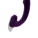 TITANZ 8" SILICONE RECHARGEABLE VIBRATOR IN PURPLE