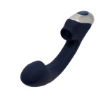 TITANZ 8 " SILICONE RECHARGEABLE VIBRATOR IN BLUE