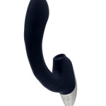 TITANZ 8 " SILICONE RECHARGEABLE VIBRATOR IN BLUE