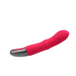 TITANZ 7" SILICONE RECHARGEABLE VIBRATOR IN PINK_B0O25_4