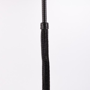 Kid Handle Kid Leather Braided Tails Black