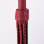 Kid Handle Kid Leather Braided Tails Pink