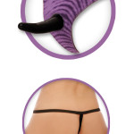 Vibrating Strap-On For Him Purple/Black