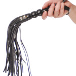 Beaded Cat-o-Nine Tails Black