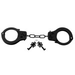 Designer Metal Handcuffs Black