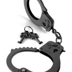 Designer Metal Handcuffs Black