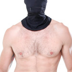 Zipper Face Hood Black