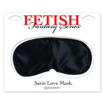 Satin Love Mask Black